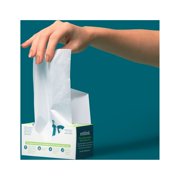 For Good Compostable & Biodegradable Small Trash Bags - White & Green - 4 Gallon - 25 Count