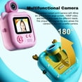 thumbnail image 3 of Zootealy Rechargeable Kids Camera with Cartoon Design, Instant Print Function, 48MP Lens, 2.4-inch Screen, Video Recording, Ink-Free Printing, Durable Shell, Portable Size, Ideal Gift for Boys and, 3 of 5