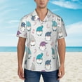 thumbnail image 2 of Honeii cute winter Gnome Print Men’s Hawaiian Shirt,Classic Button-Down Short Sleeve Shirt, for Beach, Vacation, and Outdoor Activities,XX-Large, 2 of 7