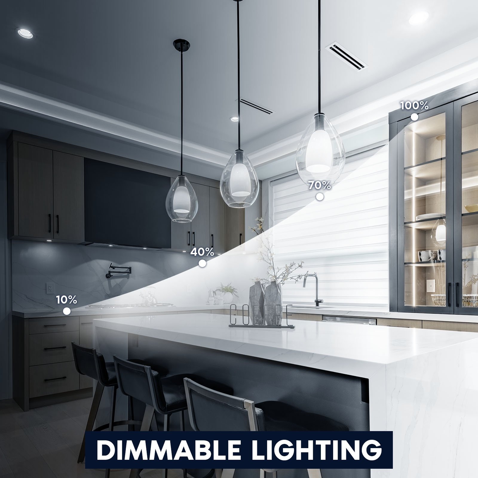 Luxrite LED E12 Candelabra Bulb 8W=75W, 1000 Lumens, 5000K Bright White, Dimmable, Enclosed Fixture & Wet Rated 24 Pack