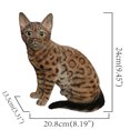 thumbnail image 5 of 10" H Sitting Bengal Cat Garden Statue, 5 of 5