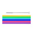 thumbnail image 2 of Yuarrent 1 Juego de pajitas de silicona reutilizables sin olor a impurezas tubos de succión Colorfast fácil de limpiar con cepillo de limpieza para Cocina y Comedor No.2 Yuarrent HA041346-02, 2 of 6