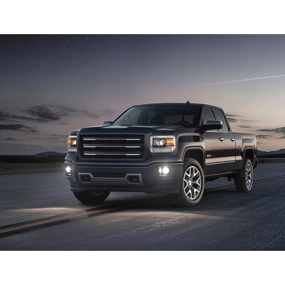 For The BlingLights Brand LED Halo Fog Lights for 2014 2015 2016 2017 GMC Sierra 1500