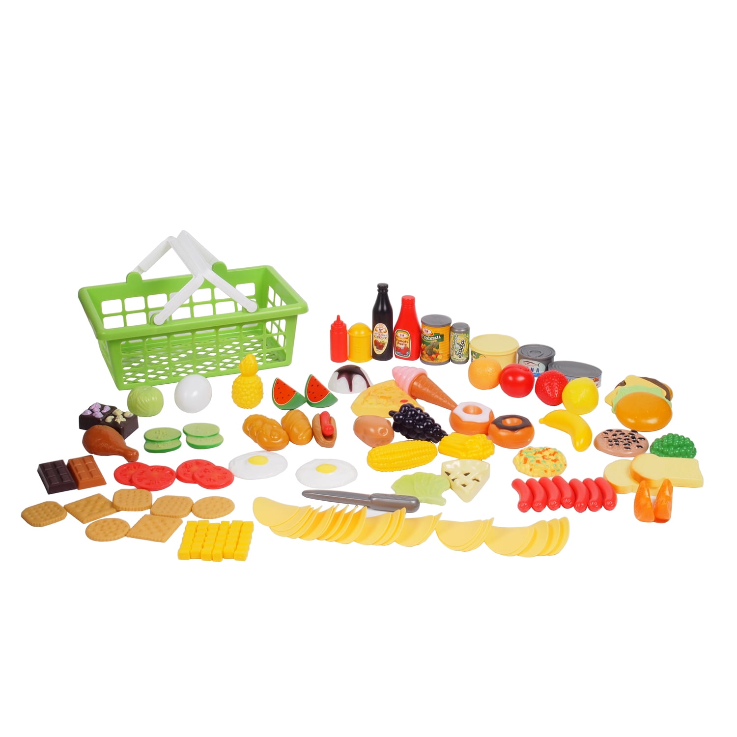 Kid Connection 100pcs Playfood Basket (green)