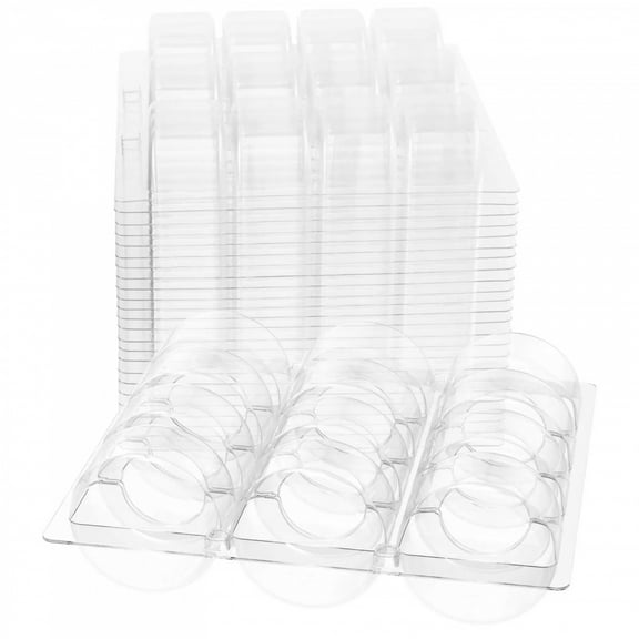 12pcs Macaron Box PET 12Gird Clear Macaron Packaging Box Cupcake Bakery Box for Wedding Birthday Christmas Party Dessert Display