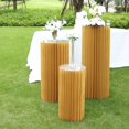 thumbnail image 2 of Efavormart Gold Cylinder Pillar Pedestal Stand, Display Column Stand With Top Plate 24", 2 of 11