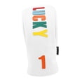 thumbnail image 3 of Colaxi Housse de Golf Club de Golf Broderie Résistante à l'Usure Portable Protection Amusante pour Parcs Sports Débutant Blanc DR 32cmx15cm, 3 of 8