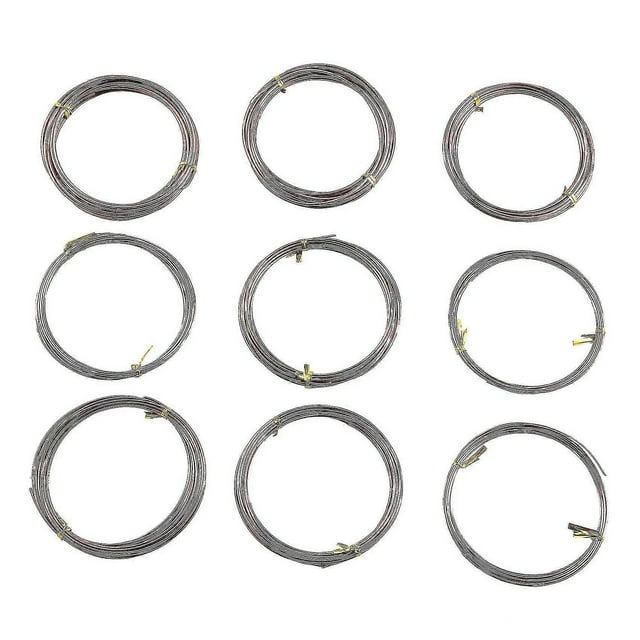 9 Rolls Bonsai Wires Anodized Aluminum Bonsai Training Wire With 3 Sizes (1.0 Mm,1.5 Mm,2.0 Mm),tot (haoyi) Ty