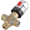 thumbnail image 1 of Water Heater Temperature Limiter, Thermostatic Mixing Valve Brass Mixing Valve Water Temperature Hose Basin Thermostat Control, 1 of 5