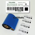 thumbnail image 3 of 2 Rolls 4.33" x1476' (110mm X 450m) Thermal Transfer Wax Ribbon Core 1" BarcoRibbons for Datamax Zebra Ribbons Printers,General Purpose Wax Ribbon for Label, Tag & BarcoPrinting, 3 of 4