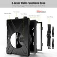 thumbnail image 3 of REQO Case Compatible with Microsoft Surface Pro 7 Plus/Pro 7 / Pro 6 / Pro 5 / Pro 4:with Pen Holder Portable Hybrid Shock-Proof Cover Rotatable Hook&Loop Handle, Shoulder Strap, 3 of 7