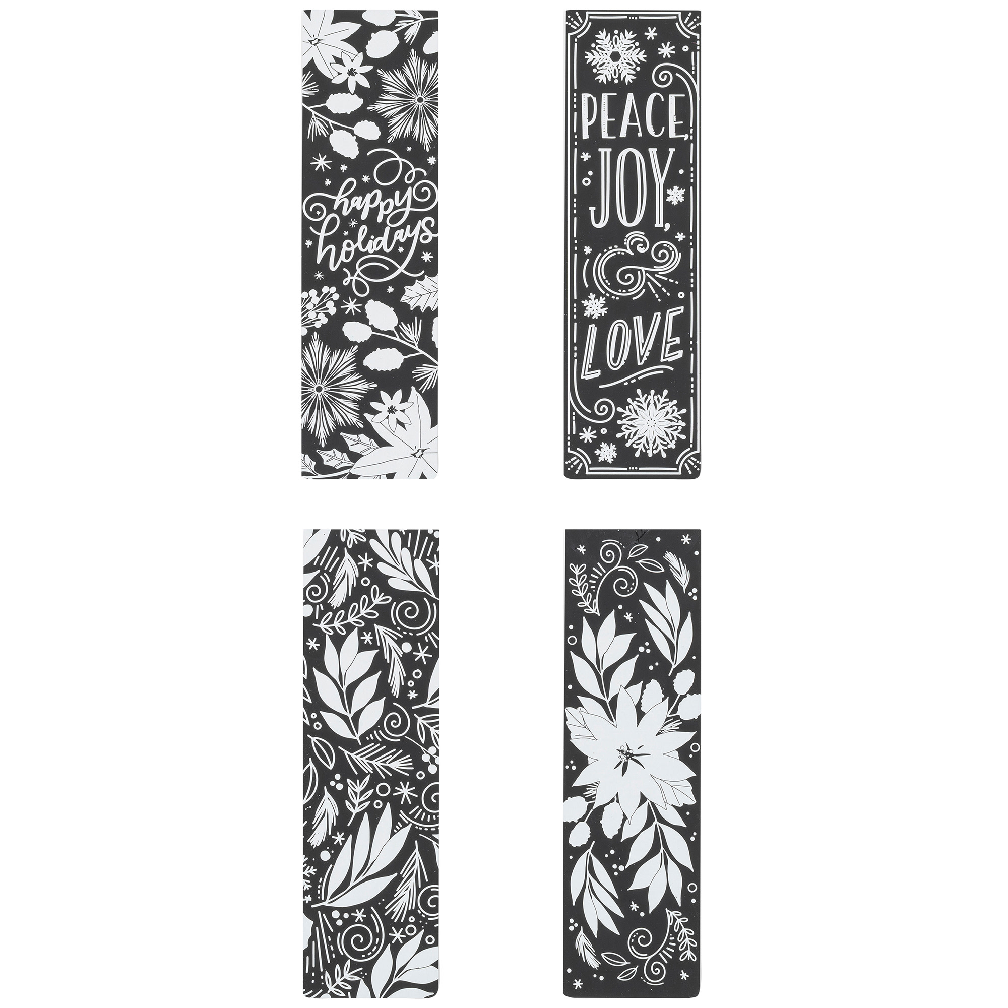 Brea Reese: Scratch Art Bookmark Kit - Snowflakes - 10 Holiday-Themed Bookmarks, Wooden Stylus, Metallic Accents, Guided Art, DIY Winter Adult Craft