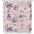 thumbnail image 1 of Shower Curtains 70" x 73" from DiaNoche Designs by Olive Smith - Floral Doddle IV, 1 of 1