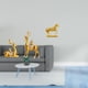 thumbnail image 2 of Figura de escritorio,Estatuas de ciervos Feng Shui para decoración de oficina y sala de estar,Figuras decorativas modernas para dormitorio,estante y escritorio.,Estatuas de caballos,Estatuas, 2 of 8