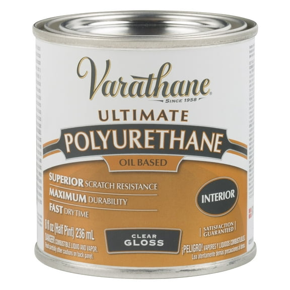 Varathane 9061H Oil-Based Ultimate Polyurethane, Half Pint, Gloss Finish