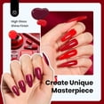 thumbnail image 2 of Beetles Red Gel Nail Polish Set, 15ML Burgundy Wine Shimmer Gel Polish, 2 of 7