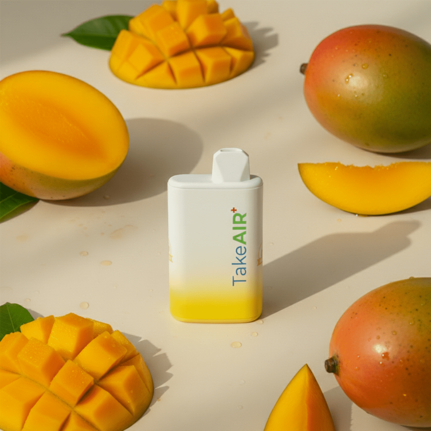 TakeAIR+ Nicotine-Free Diffuser Over 4K Puffs, All Natural, Smokeless Inhaler, Mango