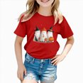 thumbnail image 6 of CAUYDY Toddlers Halloween Pajamas Short Sleeve Shirt Baby Kids Girl Ghost Pjs Jammies Lounge Sleepwear Sizes 3-4 Years, 6 of 6