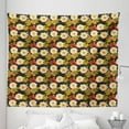 thumbnail image 1 of East Tapestry, Japanese Carp Koi Fish with Lotus Flowers East Culture Nature, Fabric Wall Hanging Decor for Bedroom Living Room Dorm, 5 Sizes, Burnt Sienna Orange, by Ambesonne, 1 of 1