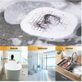 thumbnail image 2 of Filter Drain Hair Catcher Square Silicone Trap Shower Drain Cover with Suction Cups for Bathroom Bathtub Kitchen Filter Flat Strainer 2 Pack, Kitchen Essentials Clearance Sale, 2 of 6