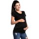 thumbnail image 5 of Camiseta de Manga Corta Jumpingount para Mujer Lactancia Cuello Redondo Negro S, 5 of 6