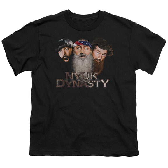 Three Stooges - Nyuk Dynasty 2 - Youth Short Sleeve Shirt - Small