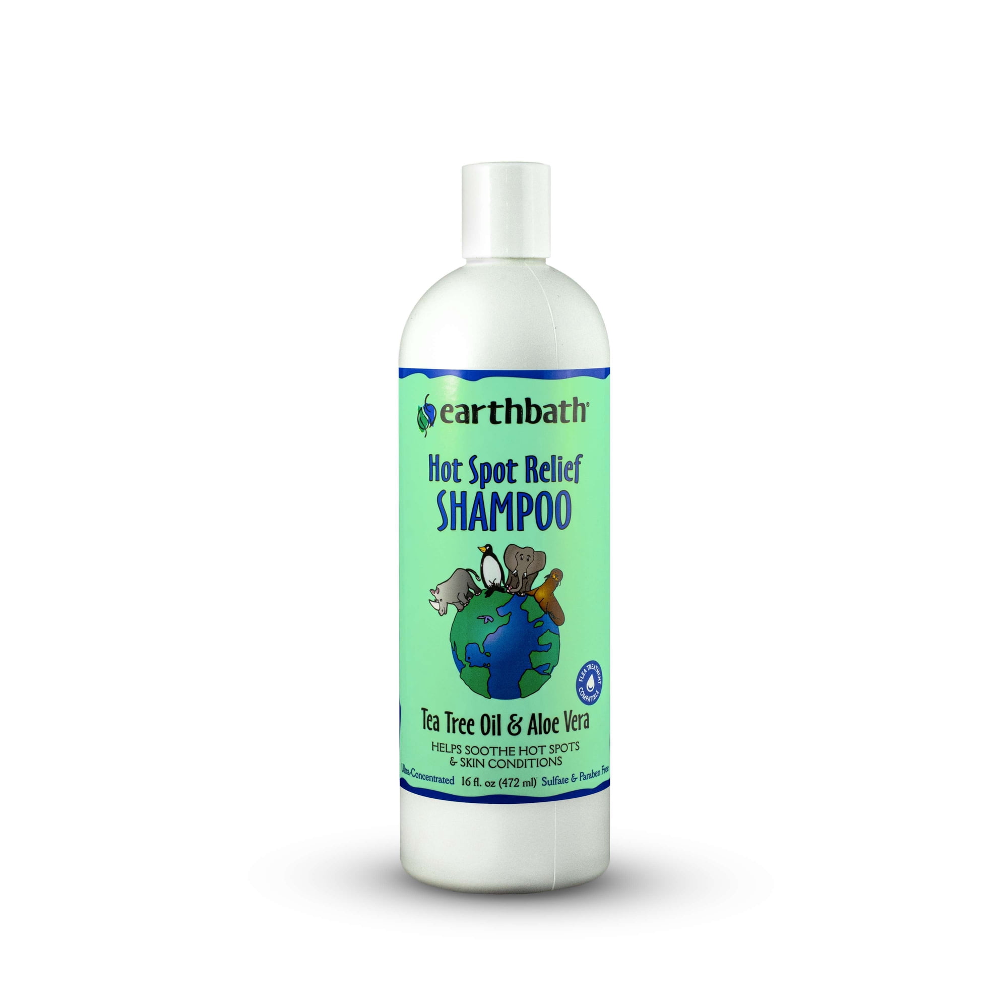 Earthbath Tea Tree Oil and Aloe Vera Shampoo, 16 fl oz
