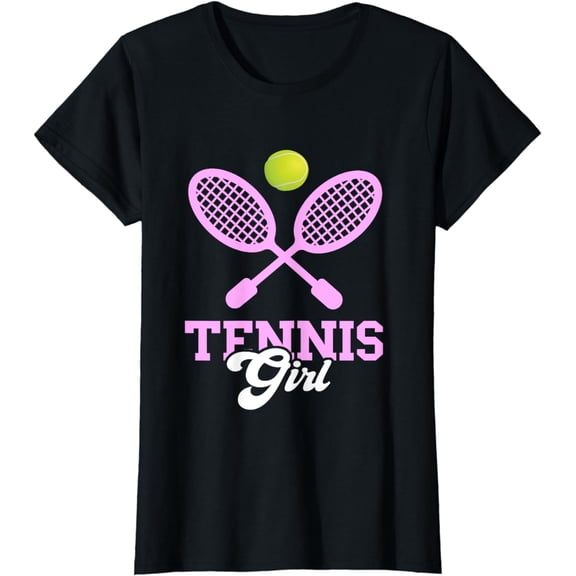 Tennis Girl Tennis Lover Tennis Racquet Tennis Ball Lover T-Shirt