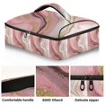 thumbnail image 2 of Iauyy Casserole Carrier for Hot Food Insulated Casserole Travel Carry Bag with Lid Food Warmer Bag for Party/Picnic,Golden Marble, 2 of 7