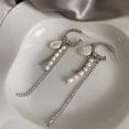 thumbnail image 6 of Osdhezcn Elegant Baroque Tassels Rhinestones Chain Earrings Accessory For Women Seeking Vintage Style And Modern Charm, 6 of 8