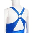 thumbnail image 5 of iiniim Kids Girls Latin Dance Hip Hop Jazz Performance Sparkly Tassel Leotard Bodysuit Dancewear A Blue 10, 5 of 7