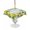 LightBLue, variant on Outdoor Tablecloth with Umbrella Hole for Patio/Picnic/Party/Camping, Summer Lemons Waterproof Table Cloth Rectangle Table Cover Washable, Fruits White Flowers Farmhouse Country (52"x 70")