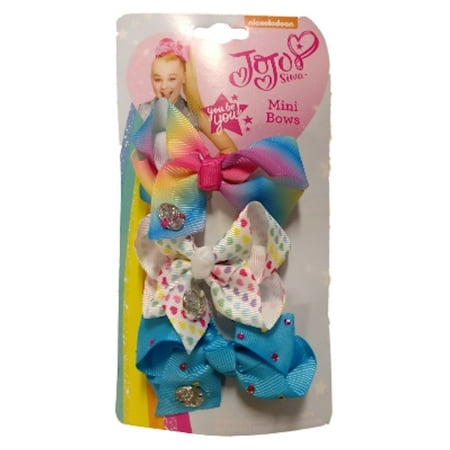 JoJo Siwa Rainbow Mini Hair Bows 3 Pack