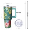 thumbnail image 2 of OBREWU Pioneer Flower Tumbler with Handle and Lid,Pioneer Flower 40oz Double Wall Vacuum Insulated Tumbler,Cups Gift for Women and Men, 2 of 7