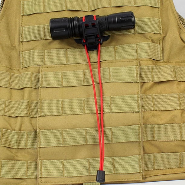 portátil Hebilla de correas Molle de viaje de liberación rápida Cordón elástico para senderismo Montañismo Trekking rojo Macarena Hebilla de cincha Molle
