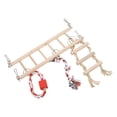 thumbnail image 4 of Bird Cage Accessory,Bird Suspension Bridge Wooden Bird Suspension Bridge Parrots Hanging Ladder Effortless Installation, 4 of 14