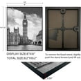 thumbnail image 2 of Front Loading Black Picture Frame 8x10 Set of 5 Wall and Table Mounting, 2 of 4