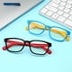 thumbnail image 3 of Gafas anti luz azul de moda para niños, gafas planas para hombres y mujeres, gafas de silicona con marco suave, 3 of 5