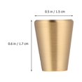 thumbnail image 2 of Miangastore Single Hole Knob Golden Copper Cabinet Hand Grips 10Pack 0.7X0.6X0.4In, 2 of 8