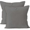 thumbnail image 1 of Cushion Covers 2pc Set (50 X 50 Cm) - Sunbeam Yellow - Solid Dyed Cotton Canvas, 1 of 5