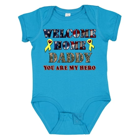 

Inktastic Welcome Home Daddy Gift Baby Boy or Baby Girl Bodysuit