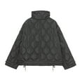thumbnail image 4 of Fengactive Womens Winter Quilted Coat No Hood Ribbed Padded Jacket Warm Jackets with Pockets, 4 of 4