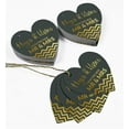 thumbnail image 5 of Inkdotpot 100 Pack Real Gold Foil Paper Tag Hugs & Kisses From The Wedding Favor Hang Tag, 5 of 6