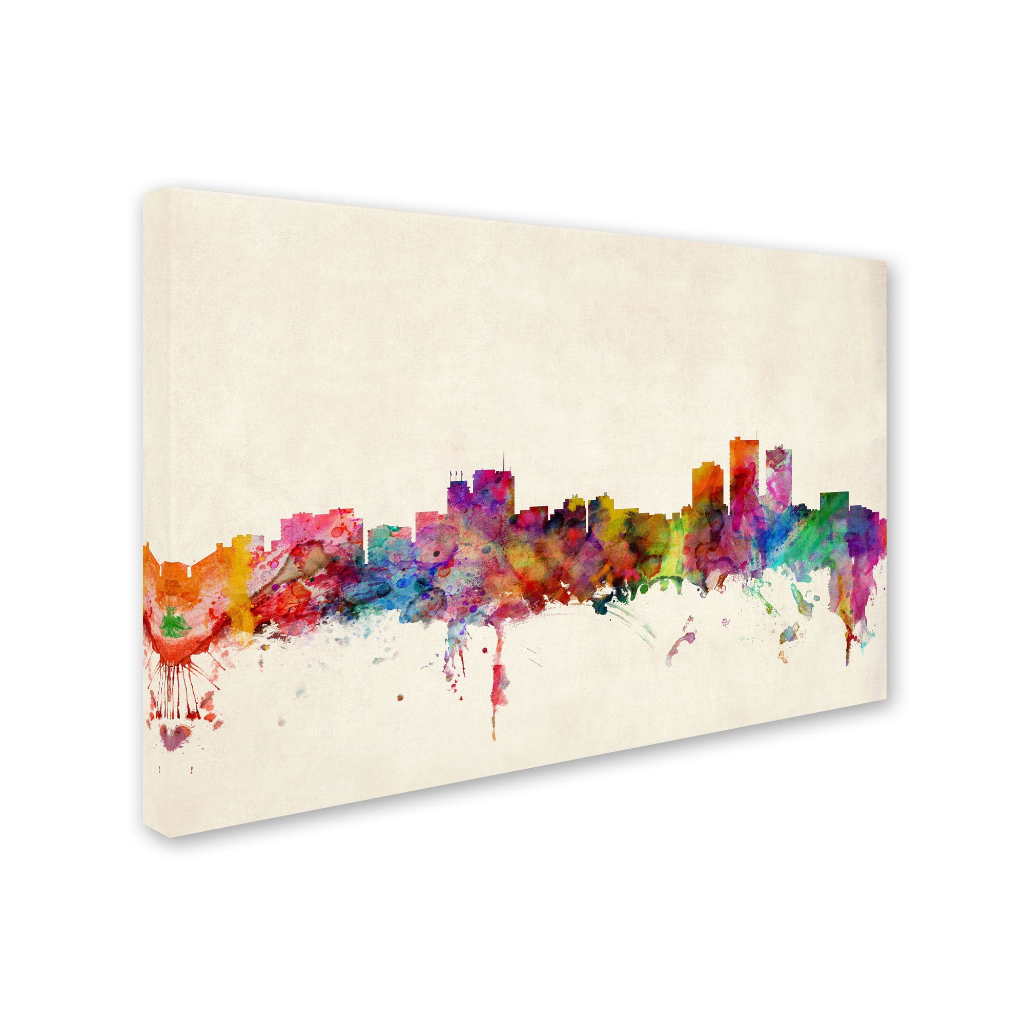 Trademark Fine Art "Anchorage, Alaska" Canvas Art by Michael Tompsett