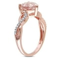 thumbnail image 3 of Everly Women's Morganite 10k Rose Gold Ring, 3 of 6