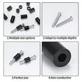thumbnail image 3 of 320 Piezas Espaciadores de Tornillos Salida EléCtrica, Kit Surtido Redondos Nailon Negro, PláStico Sin Rosca, 3 of 5