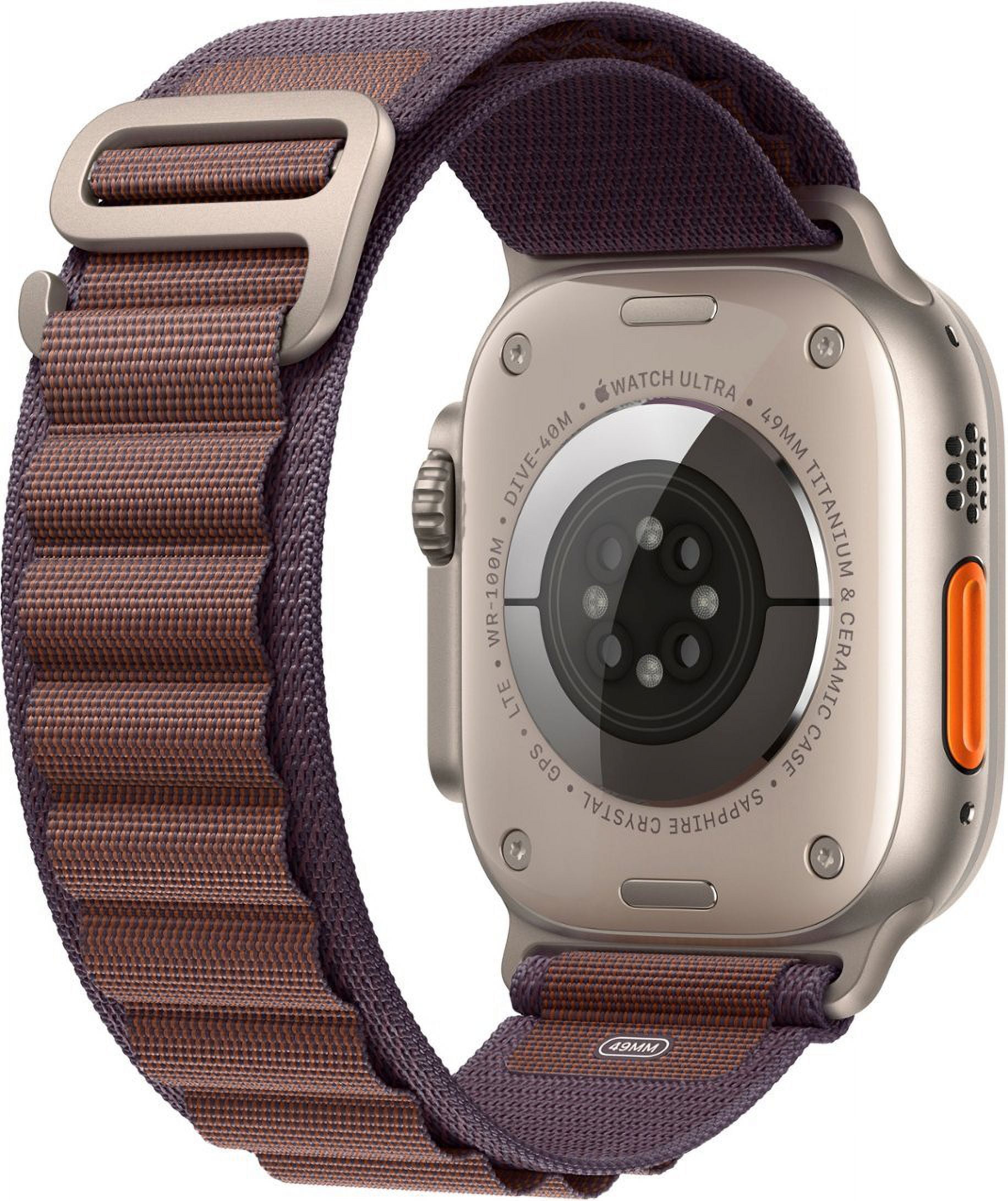Restored Apple Watch Ultra 2 - GPS + Cellular - 49mm Titanium Case with Indigo Alpine loop Medium (Refurbished)
