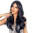thumbnail image 2 of UTOURS Human Hair Wigs For Women 30 Inch Black Side Bangs Long Wavelength Curls Women's Wigs For Everyday Use, 2 of 5