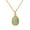 Gold-Green Aventurine, variant on Real Amethyst Necklace for Women Natural Stone Pendant Necklace 18k Gold Plated Real Gemstone Green Aventurine Healing Crystal Necklace 18 Inches Gold