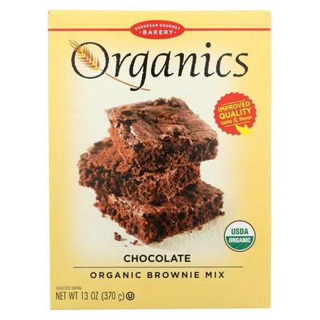 Deluxe Gourmet Brownies - European Gourmet Bakery Organic Chocolate Brownie Mix - Chocolate Brownie Mix - 13 oz.